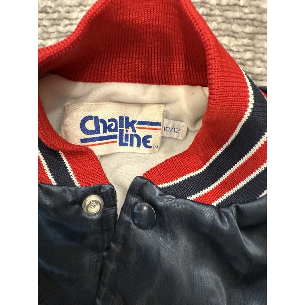 Vintage 80s Chalk Line Minnesota Twins Satin Bomber Jacket 10/12 Youth MLB - Picture 7 of 12